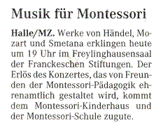 Mitteldeutsche Zeitung vom 12.11.2004