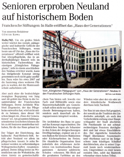 Mitteldeutsche Zeitung vom 12.01.2005